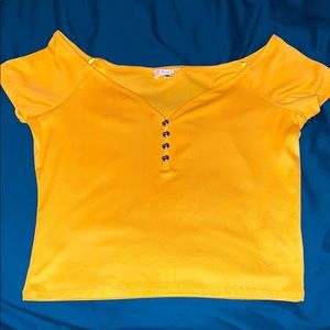 Love J Yellow Croptop